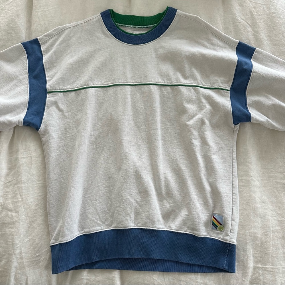 Urban Outfitters White Tennis Sweatshirt